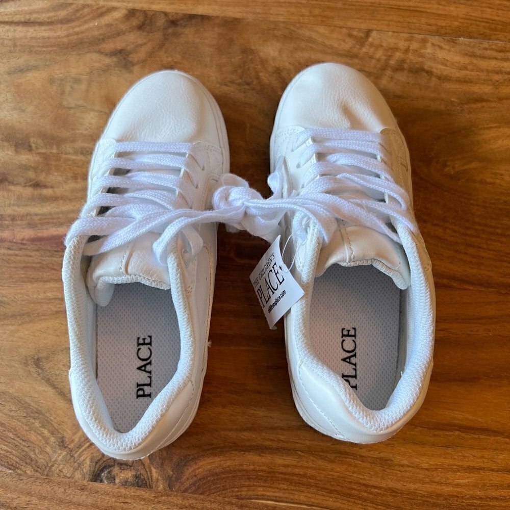 NWT Children's Place White Sneakers - Picture 3 of 5